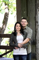 At the Pavilion - Matthiessen (upper area) State Park -  Engagement Pictures 10-28-13